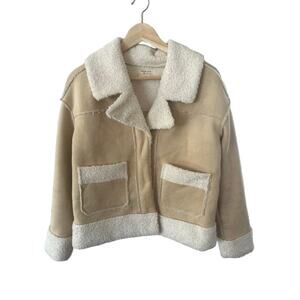 Marine Layer Women's Quebec Faux Suede and Sherpa Jacket - XS